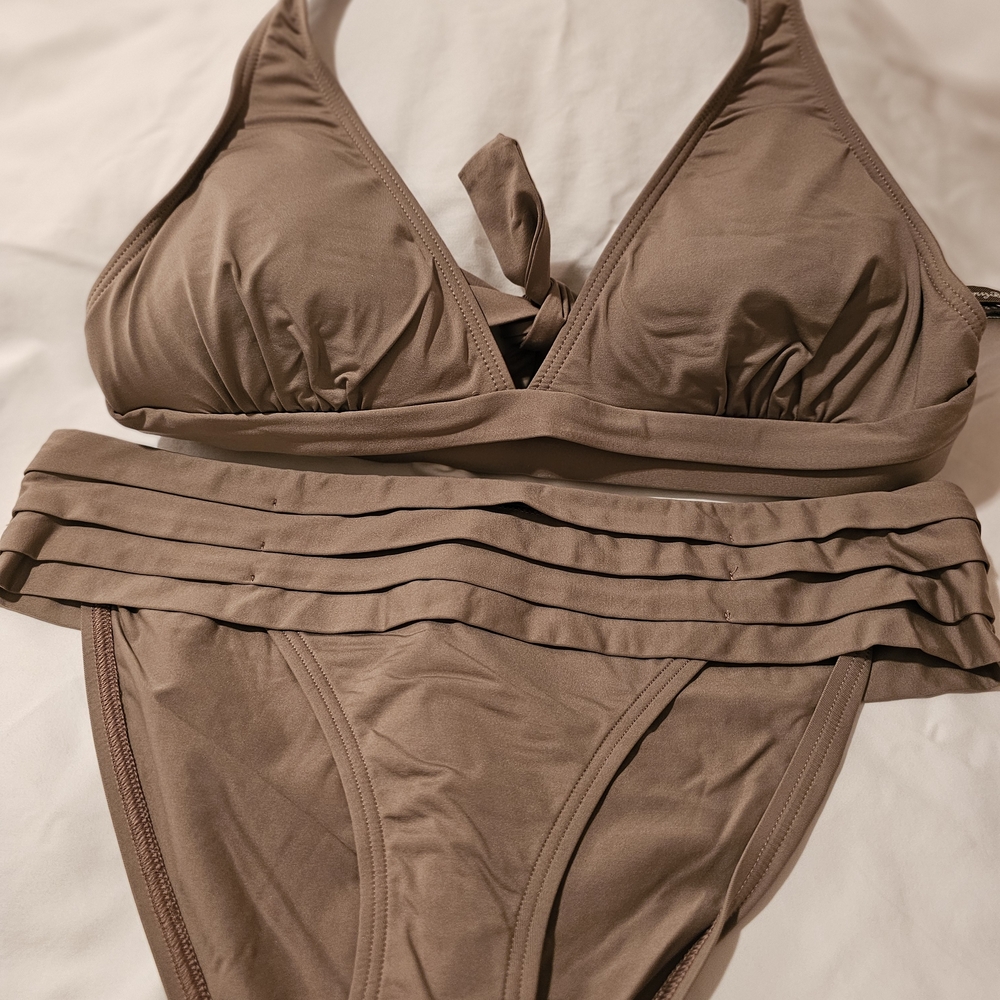 Tommy Bahama Taupe Bikini Chic Swimwear